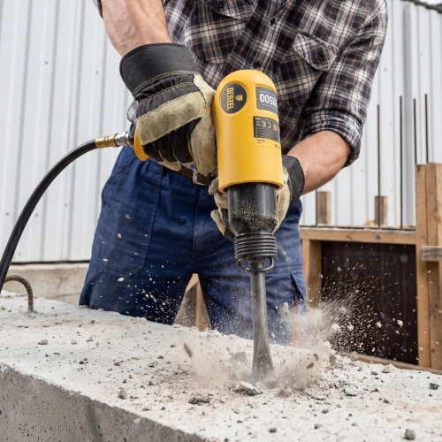 Пневматический молоток НР4500 + набор насадок, 113 л/мин, 4500 уд/мин Denzel по ценам производителя в Москве с доставкой по всей России