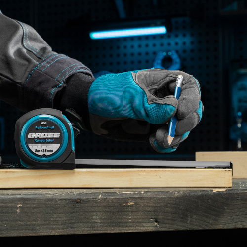 Рулетка Komfortabel 5 м х 25 мм,обрезиненный корпус Gross по ценам производителя в Москве с доставкой по всей России