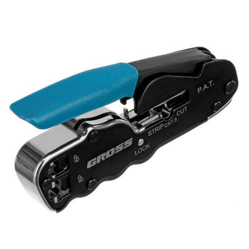 Клещи для обжима телефонных и компьютерных клемм RJ45, 8P и RJ11/12, 6P, компактный размер, CAT5 Gross по ценам производителя в Москве с доставкой по всей России