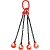 Строп цепной TOR 4СЦ г/п 2,36 т 6,0 м с самозакрывающимися крюками по ценам производителя в Москве с доставкой по всей России