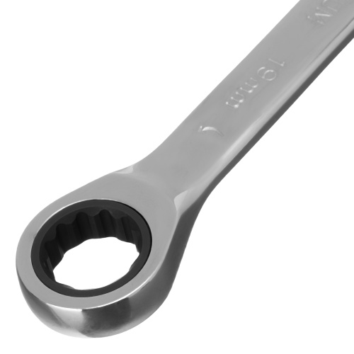 Ключ комбинированный трещоточный, 19 мм, CrV, зеркальный хром Matrix Professional по ценам производителя в Москве с доставкой по всей России