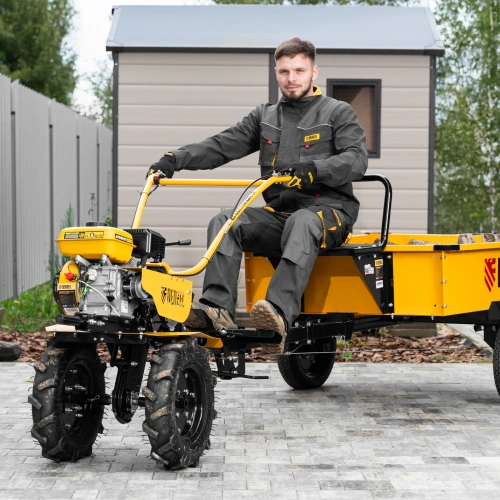 Мотоблок DPT-270S, 7 л.с., ремен.сцеп, фрез 3х4, ШОМ, передачи 2В/1Н Denzel по ценам производителя в Москве с доставкой по всей России