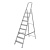 Стремянка, 8 ступеней, алюминиевая, Сибртех по ценам производителя в Москве с доставкой по всей России