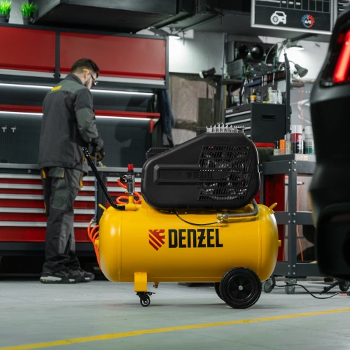 Компрессор воздушный рем. привод BCI 2200/100, 2,2 кВт, 100 литров, 420 л/мин Denzel по ценам производителя в Москве с доставкой по всей России