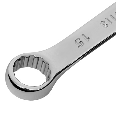 Ключ комбинированный, 15 мм, CrV, полированный хром Matrix по ценам производителя в Москве с доставкой по всей России