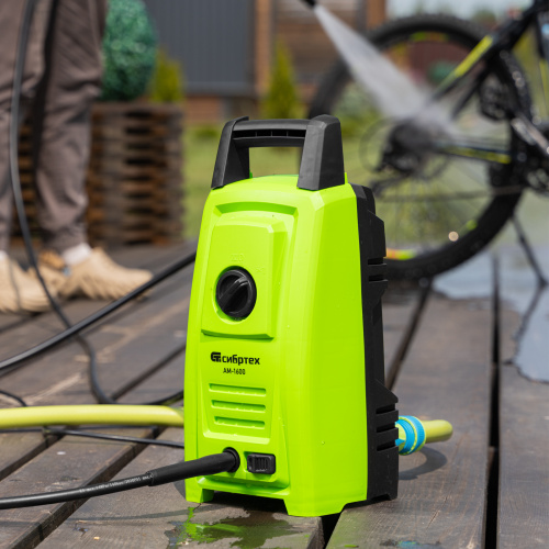 Моечная машина высокого давления АМ-1600, 1600 Вт, 130 бар, 330 л/ч, переносная Сибртех по ценам производителя в Москве с доставкой по всей России