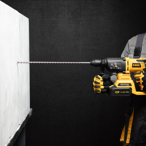 Бур по бетону, двойная спираль, три пылеотводящие кромки, 10 x 460 мм DENZEL по ценам производителя в Москве с доставкой по всей России