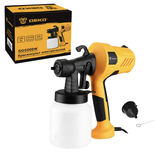 Краскопульт электрический DEKO SG500DK, 800 мл, 500Вт по ценам производителя в Москве с доставкой по всей России
