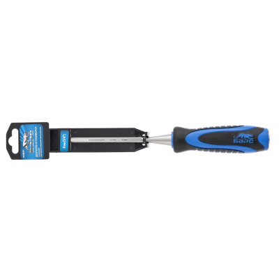 Долото-стамеска, плоская, 6 мм, двухкомпонентная рукоятка, металлический затыльник Барс по ценам производителя в Москве с доставкой по всей России