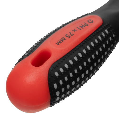 Отвертка Fusion, PH1 х 75 мм, CrV, трехкомпонентная рукоятка "Anti slip" Matrix по ценам производителя в Москве с доставкой по всей России