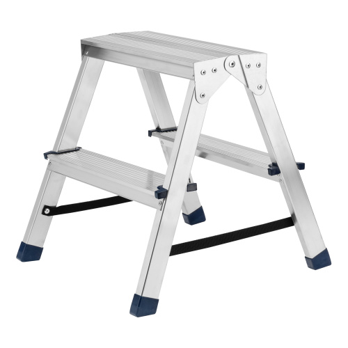 Стремянка двусторонняя 2 ступени, алюминиевая, Сибртех по ценам производителя в Москве с доставкой по всей России