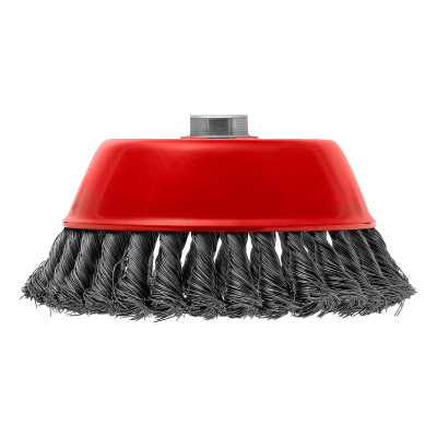 Щетка для УШМ, 150 мм, М14, "чашка", крученая проволока 0.35 мм Matrix по ценам производителя в Москве с доставкой по всей России