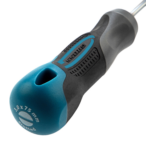 Отвертка SL3 x 75 мм, S2, трехкомпонентная рукоятка Gross по ценам производителя в Москве с доставкой по всей России