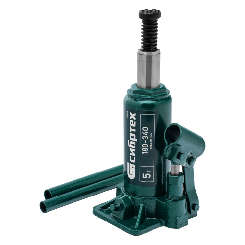 Домкрат гидравлический бутылочный, 5 т, 180-340 мм Сибртех по ценам производителя в Москве с доставкой по всей России