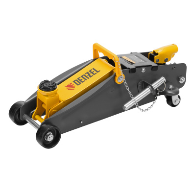 Домкрат гидравлический подкатной с фиксатором, 2,8 т, 135-385 мм Denzel по ценам производителя в Москве с доставкой по всей России