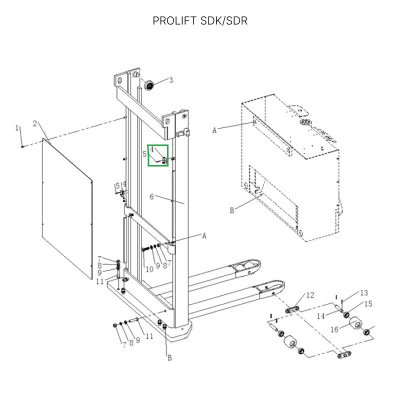 Датчик каретки вил для штабелеров SDR/SDK с FFL по ценам производителя в Москве с доставкой по всей России