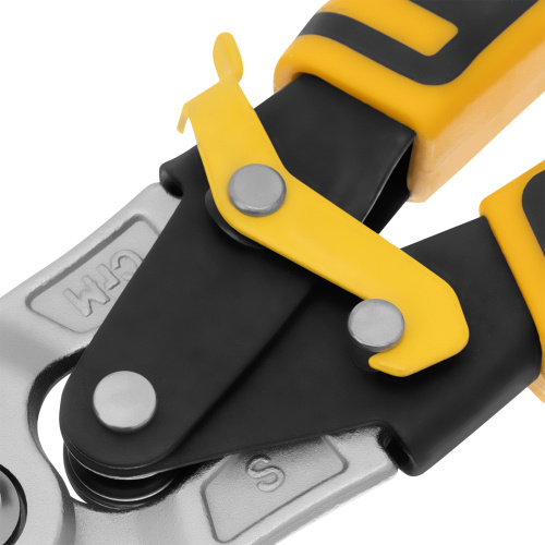 Ножницы по металлу, 270 мм, прямой рез, сталь-CrMo, трехкомпонентные рукоятки Denzel по ценам производителя в Москве с доставкой по всей России