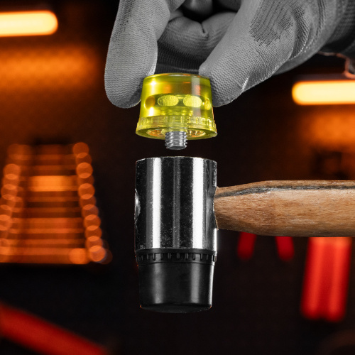 Молоток рихтовочный, бойки 35 мм, комбинированная головка, деревянная ручка Sparta по ценам производителя в Москве с доставкой по всей России