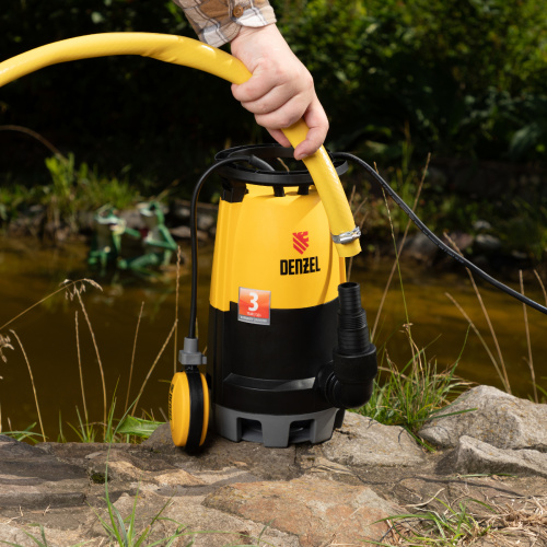 Дренажный насос для чистой и грязной воды DP-600S, 600 Вт, напор 7 м, 13000 л/ч Denzel по ценам производителя в Москве с доставкой по всей России