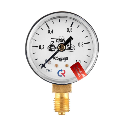 Манометр с поверкой 1,0 МПа, углекислый газ по ценам производителя в Москве с доставкой по всей России