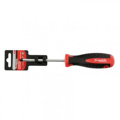 Отвертка Profi, SL6.5 х 100 мм, S2, двухкомпонентная рукоятка Matrix по ценам производителя в Москве с доставкой по всей России