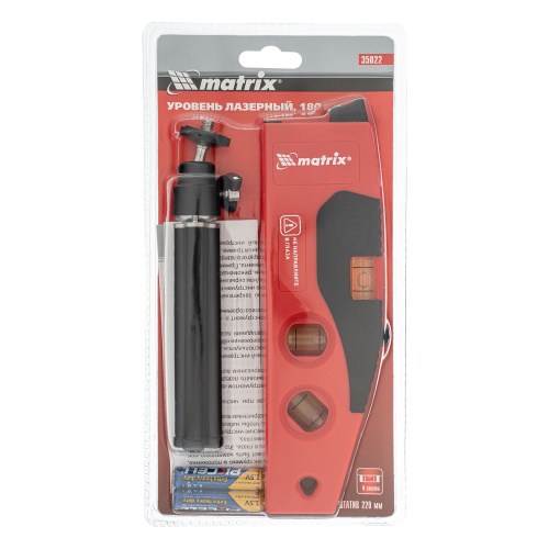 Лазерный уровень, 180 мм, 220 мм штатив, 4 глазка Matrix по ценам производителя в Москве с доставкой по всей России