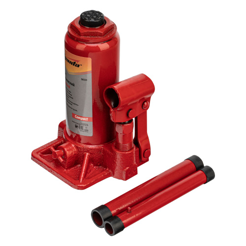 Домкрат гидравлический бутылочный 5 т, h подъема 180-340 мм Sparta Compact по ценам производителя в Москве с доставкой по всей России