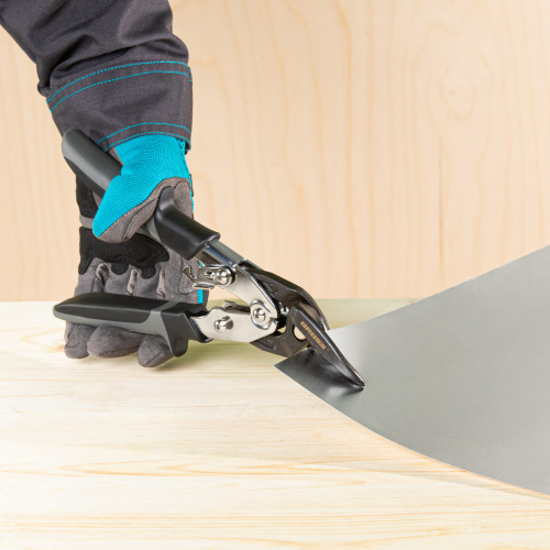 Ножницы по металлу "Piranha", усиленные, 255 мм, прямой и левый рез, сталь СrMo, двухкомпонентные рукоятки Gross по ценам производителя в Москве с доставкой по всей России