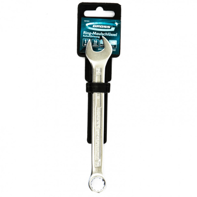 Ключ комбинированный 12 мм, CrV, холодный штамп Gross по ценам производителя в Москве с доставкой по всей России