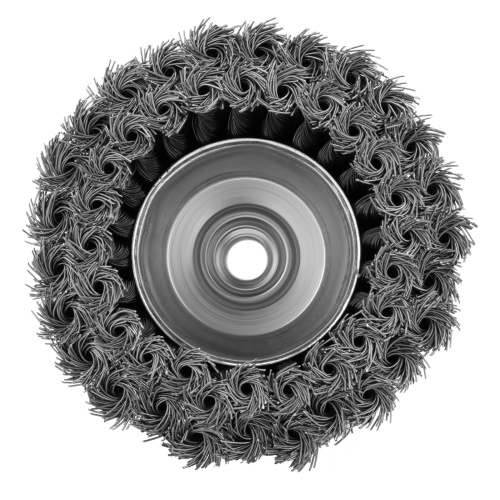 Щетка для УШМ, 125 мм, М14, "чашка", двухрядная, крученая проволока 0.5 мм Matrix по ценам производителя в Москве с доставкой по всей России