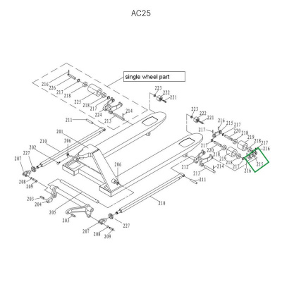 Соединительная пластина подвильных роликов гидравлических тележек AC25 по ценам производителя в Москве с доставкой по всей России
