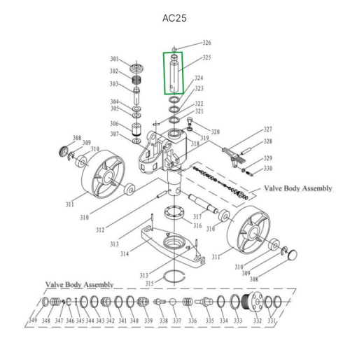 Шток гидроцилиндра для гидравлических тележек DF25 по ценам производителя в Москве с доставкой по всей России