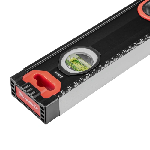 Уровень алюминиевый, усиленный, фрезерованный, 3 глазка, двухкомпонентные рукоятки, 2000 мм Matrix по ценам производителя в Москве с доставкой по всей России