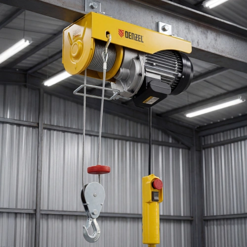 Тельфер электрический TF-1000,1 т, 1600 Вт, высота 12 м, 8 м/мин Denzel по ценам производителя в Москве с доставкой по всей России