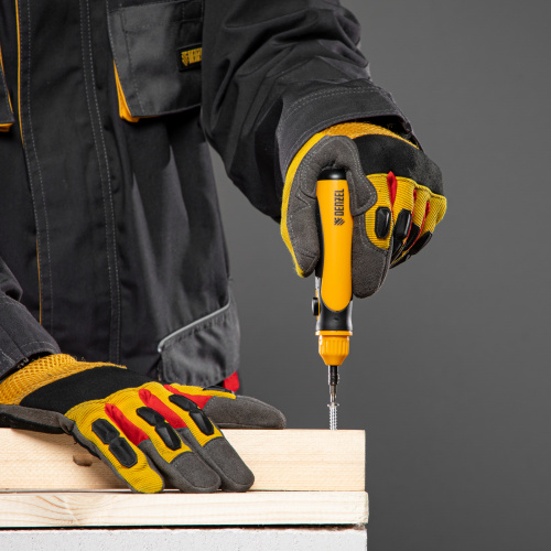 Отвертка реверсивная, механизм SmartPush mini 11 шт, CrMo Denzel по ценам производителя в Москве с доставкой по всей России