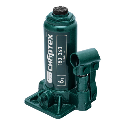 Домкрат гидравлический бутылочный, 6 т, 180-340 мм Сибртех купить в Москве с доставкой по всей России | ProtosMarket.ru