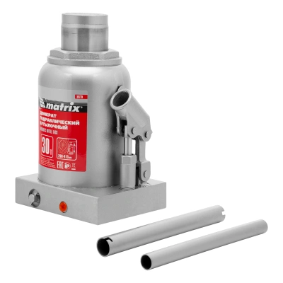 Домкрат гидравлический бутылочный, 30 т, высота подъема 260-415 мм Matrix по ценам производителя в Москве с доставкой по всей России