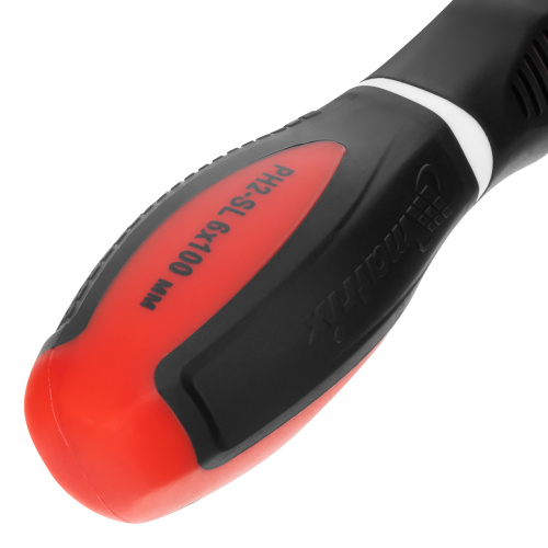 Отвертка комбинированная, SL6/PH2, CrV, двухкомпонентная рукоятка Matrix по ценам производителя в Москве с доставкой по всей России