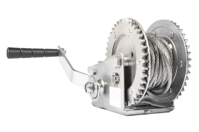 Лебедка ручная барабанная  с тросом 1000кг  10м оцинкованная TOR LHW