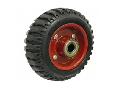 Колесо литое резиновое 160 мм PP160 с протектором, без кронштейна по ценам производителя в Москве с доставкой по всей России