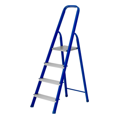 Стремянка, 4 ступени, стальной профиль, алюминиевые ступени Сибртех по ценам производителя в Москве с доставкой по всей России