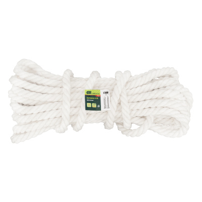 Веревка х/б, D 18 мм, L 11 м, крученая, 567 кгс Сибртех по ценам производителя в Москве с доставкой по всей России