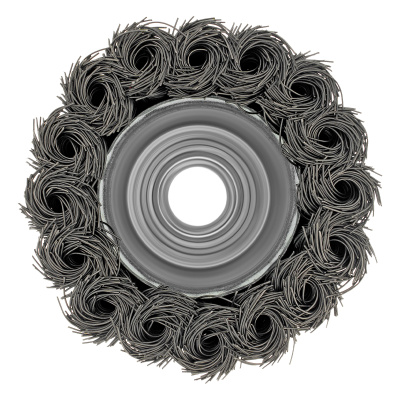 Щетка для УШМ, 65 мм, М14, "чашка", крученая проволока 0.35 мм Matrix по ценам производителя в Москве с доставкой по всей России