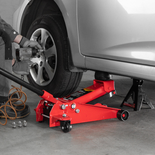 Домкрат гидравлический подкатной, 3 т, h подъема 130-465 мм Sparta по ценам производителя в Москве с доставкой по всей России