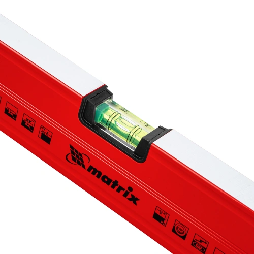 Уровень алюминиевый магнитный, 2000 мм, фрезерованный, 3 глазка (1 зеркальный) усиленный Matrix по ценам производителя в Москве с доставкой по всей России