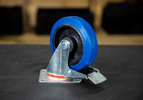 Колесо поворотное резина SRCLb 55 125 мм с тормозом (F) по ценам производителя в Москве с доставкой по всей России