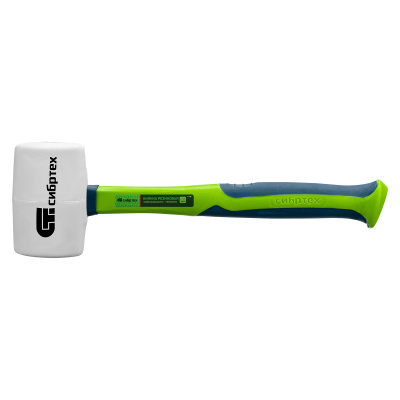 Киянка резиновая, 680 г, белая резина, фибергласовая рукоятка Сибртех по ценам производителя в Москве с доставкой по всей России