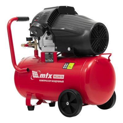 Компрессор воздушный КК-2200/50, 2,2 кВт, 350 л/мин, 50 л, прямой привод, масляный MTX по ценам производителя в Москве с доставкой по всей России