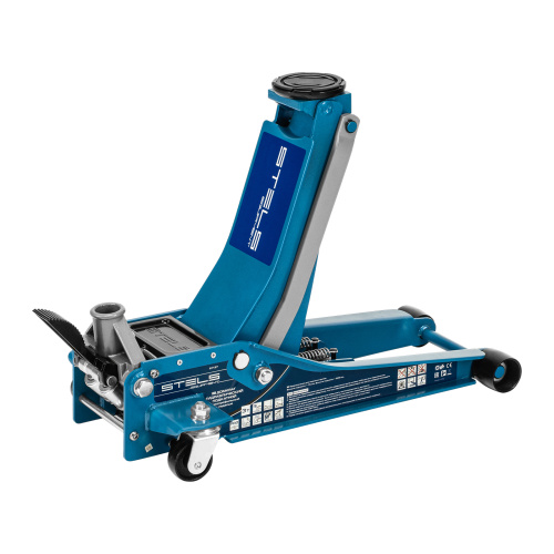 Домкрат гидравлический подкатной 3 т, быстрый подъем, Low profile quick lift, 75-505 мм, профессиональный STELS по ценам производителя в Москве с доставкой по всей России