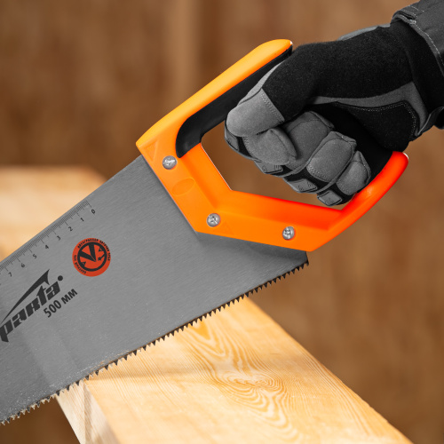 Ножовка по дереву, 500 мм, 7-8 TPI, зуб 2D, каленый зуб, двухкомпонентная рукоятка Sparta по ценам производителя в Москве с доставкой по всей России